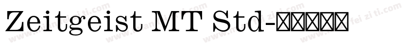 Zeitgeist MT Std字体转换